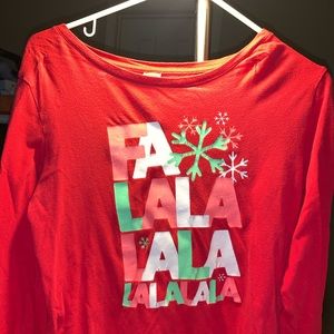 Women’s Holiday Time T-shirt Red Size XL